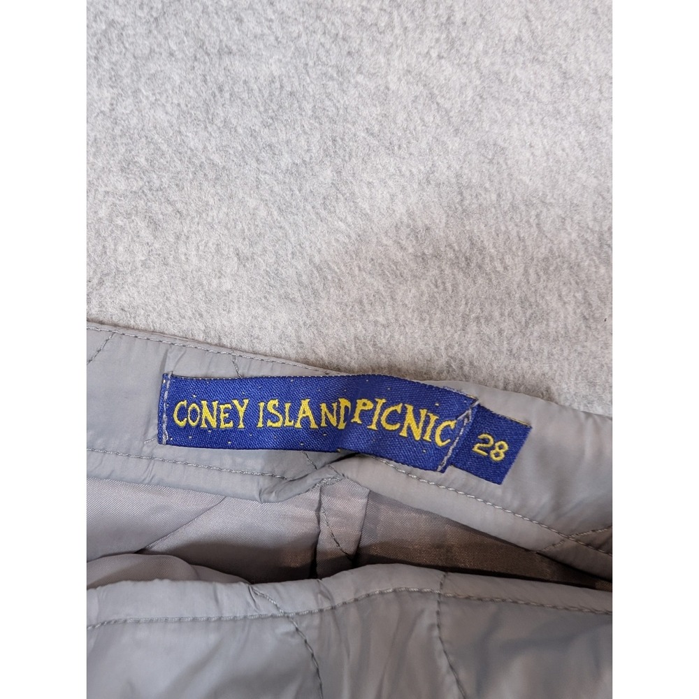 Coney Island Picnic Women Skirt Size 28 Quilted Lightweight Pencil Straight Nylo - Picture 4 of 10